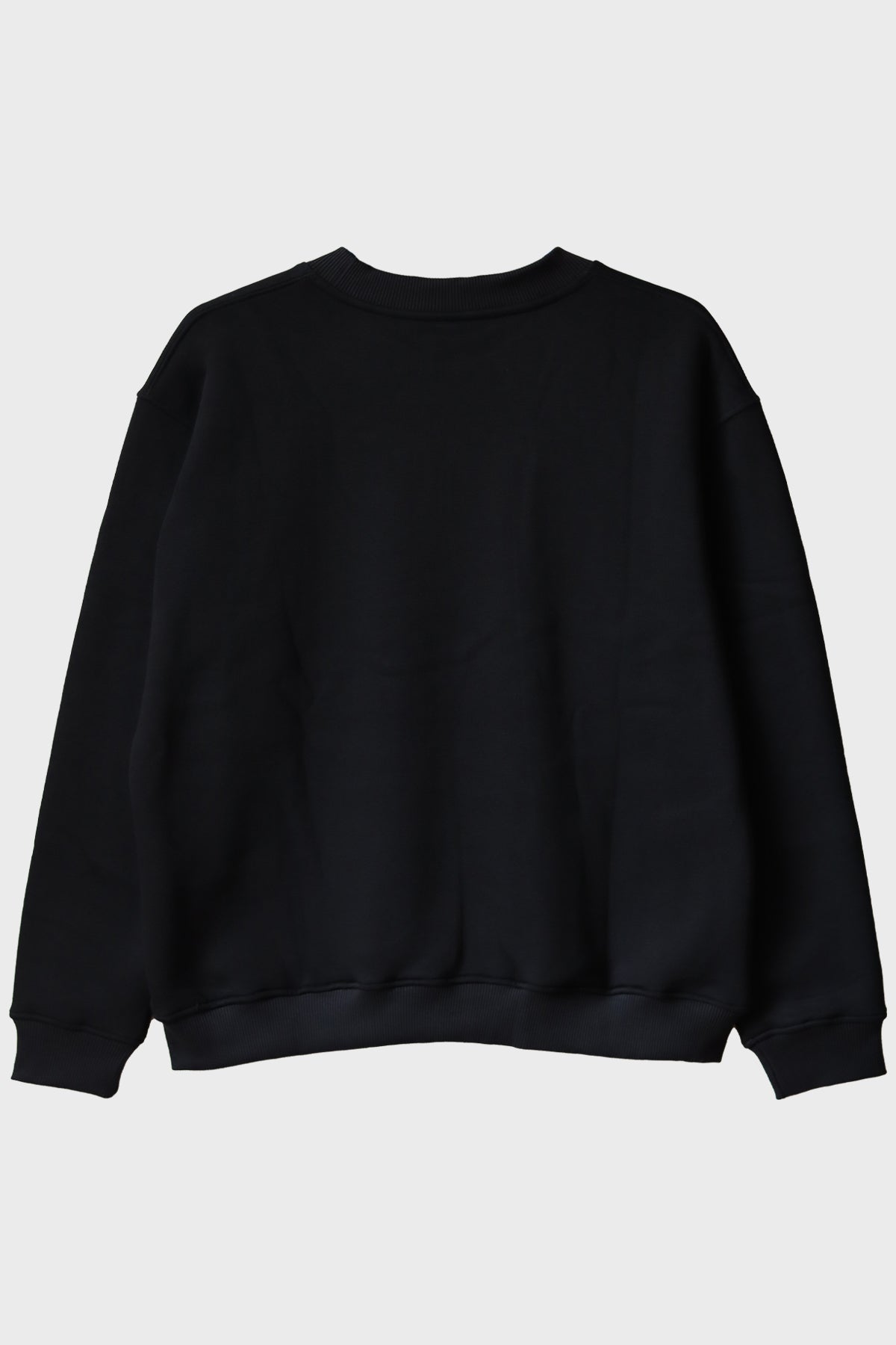 Deadline Mood Siyah Bisiklet Yaka Sweatshirt