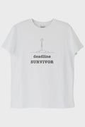 Deadline Survivor Beyaz Tişört Beyaz