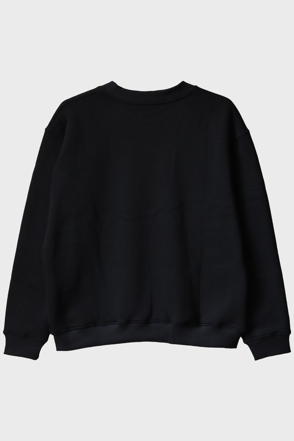 ECLIPSE Ay Evreleri Tasarımı Siyah Siyah Bisiklet Yaka Sweatshirt