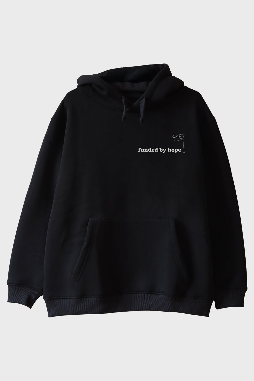 Funded By Hope Siyah Hoodie