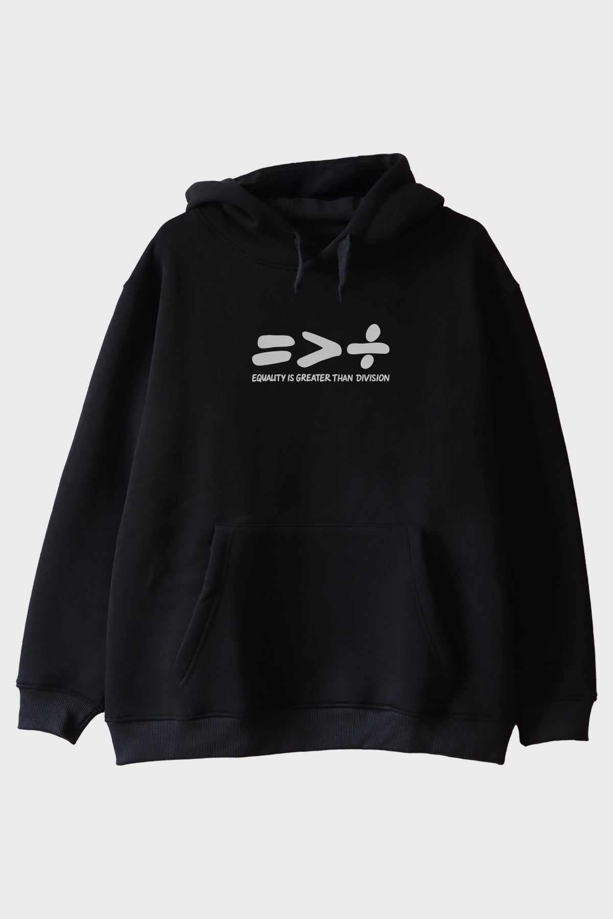Equality Greater Than Division Siyah Hoodie