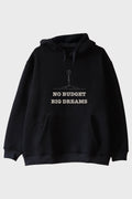 No Budget Big Dreams Siyah Hoodie