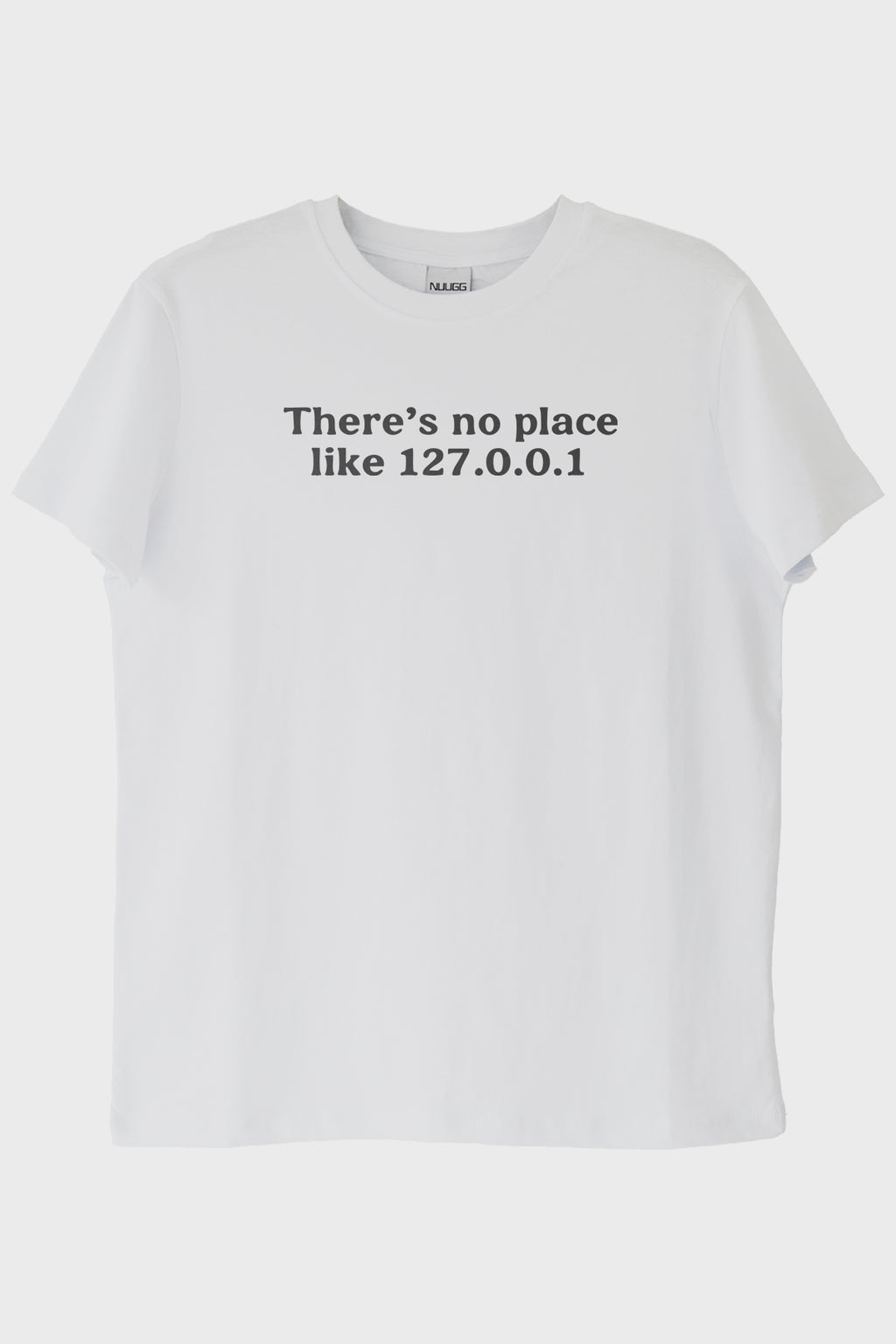 No Place Like 127.0.0.1 Beyaz Tişört Beyaz