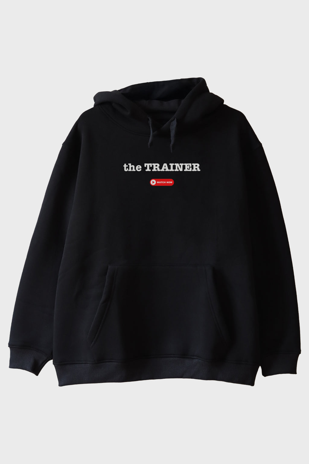 The Trainer Siyah Hoodie