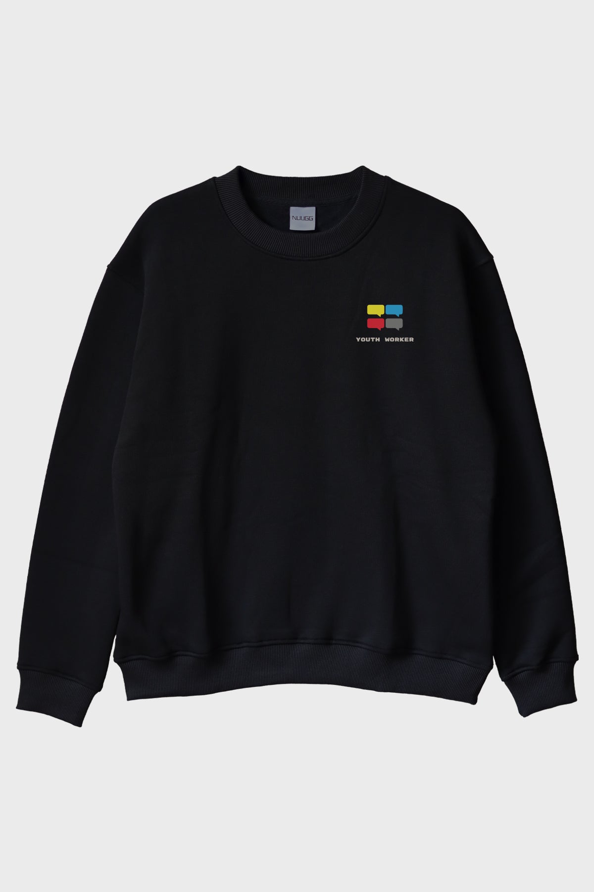 Youth Worker @youthorgtr Siyah Bisiklet Yaka Sweatshirt